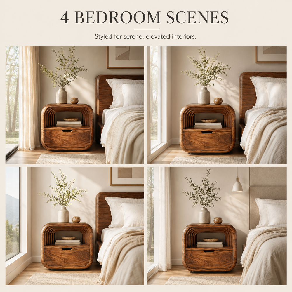 Isla Soft Curve Bedside Table - Design 023 - product image 04