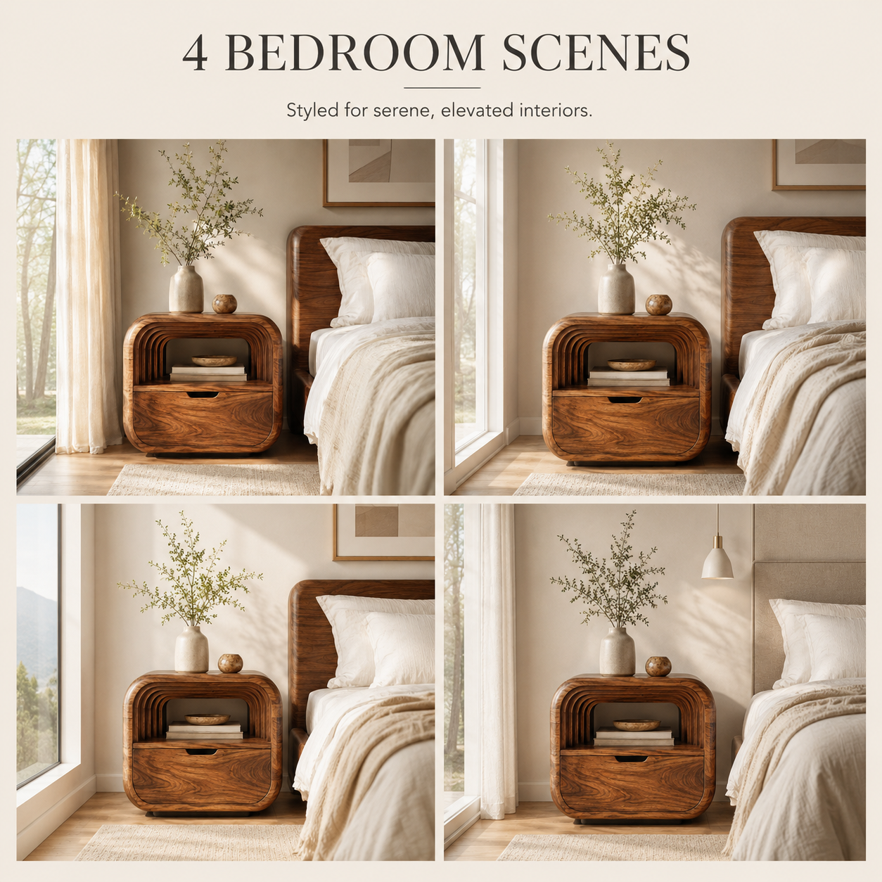 Isla Soft Curve Bedside Table - Design 023 - product image 04