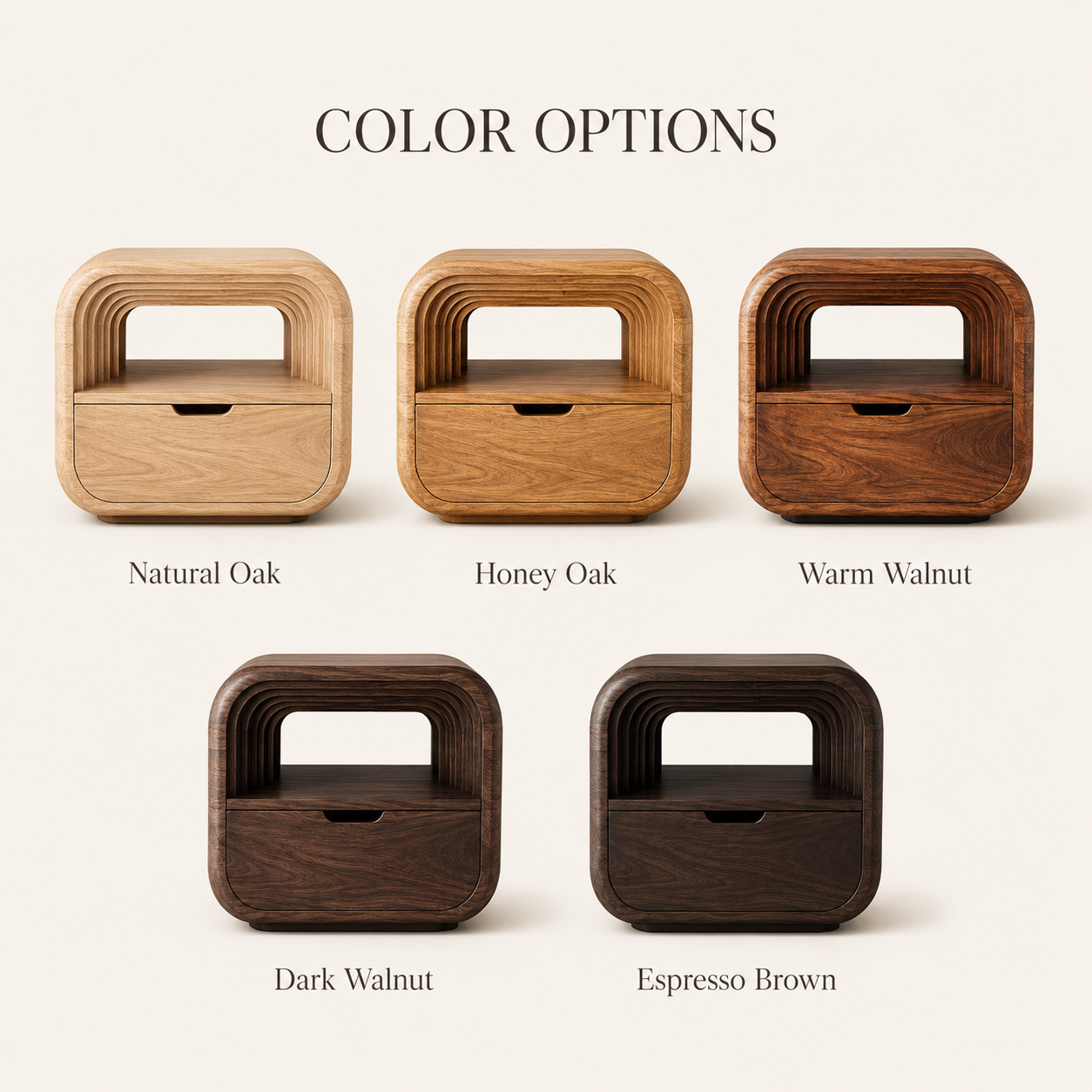 Isla Soft Curve Bedside Table - Design 023 - product image 08