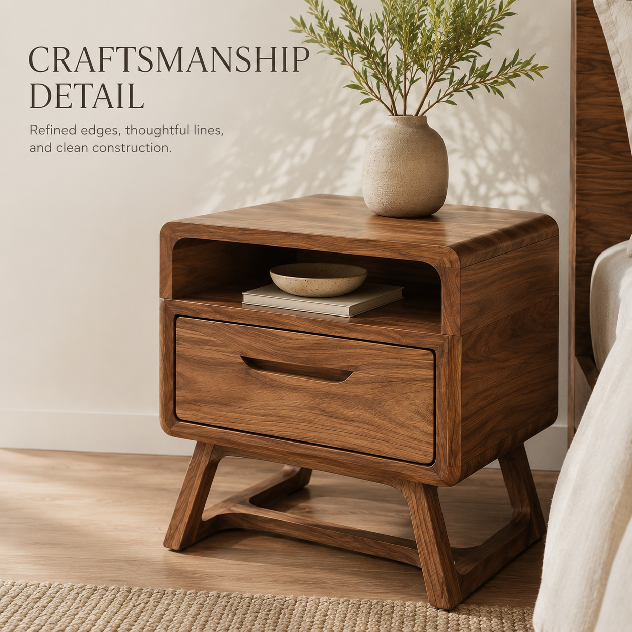 Liora Warm Walnut Night Stand - Design 024 - product image 06