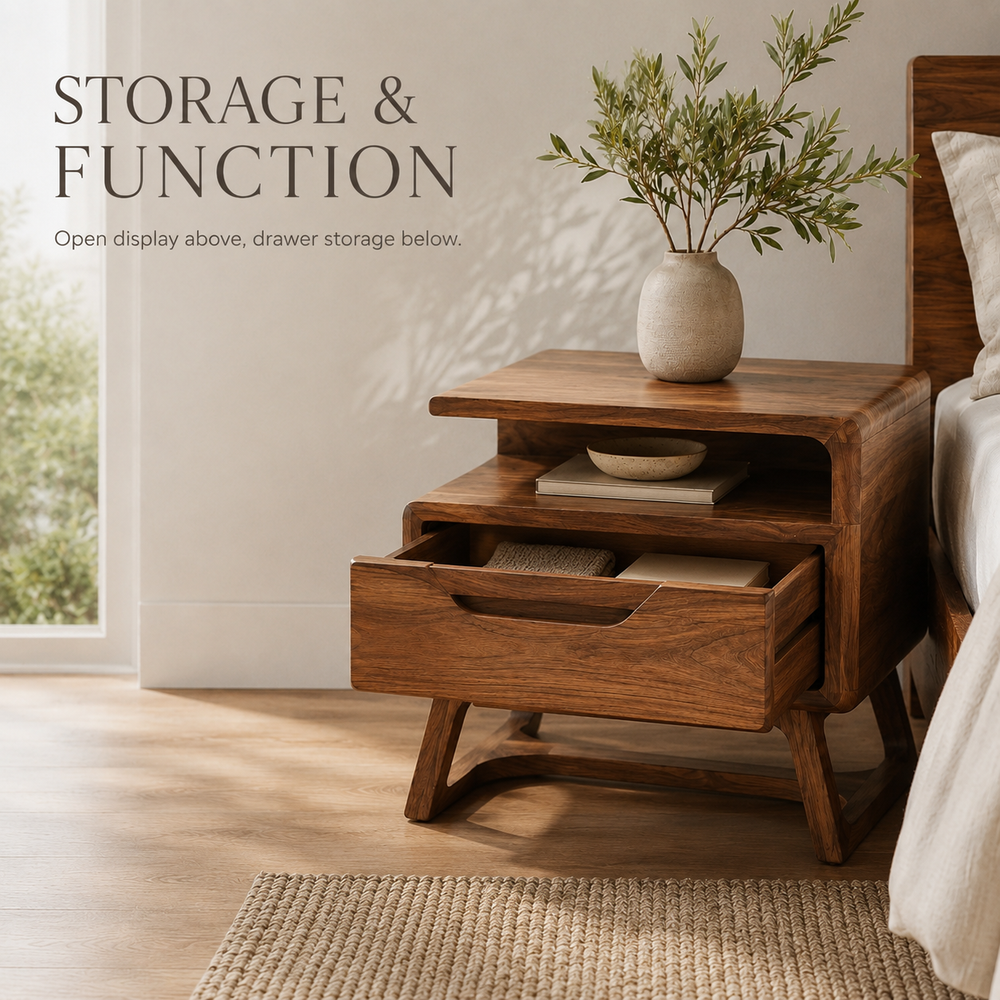 Liora Warm Walnut Night Stand - Design 024 - product image 07