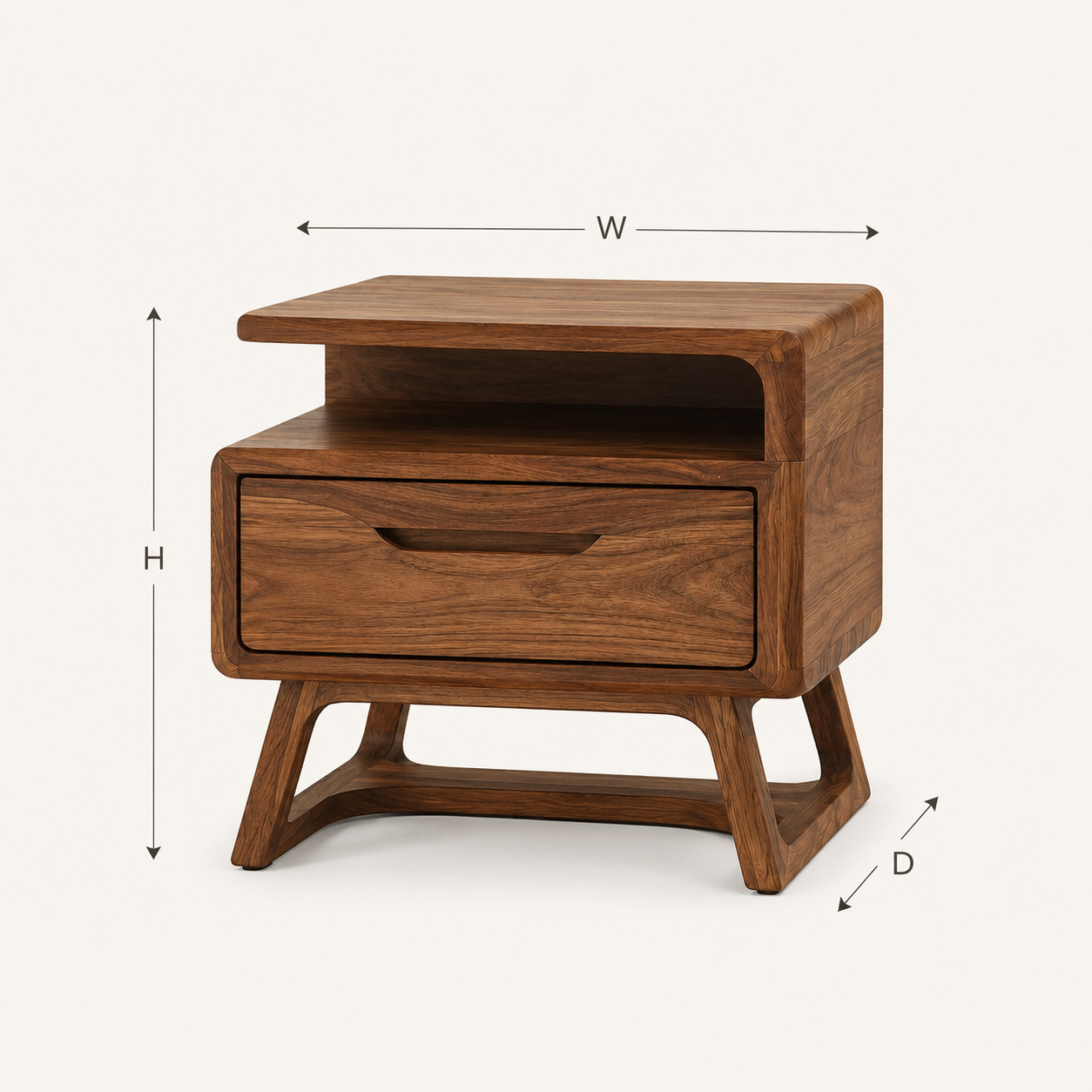 Liora Warm Walnut Night Stand - Design 024 - product image 08