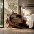 Marin Flow Wood Bedside Table - Design 025 - main view