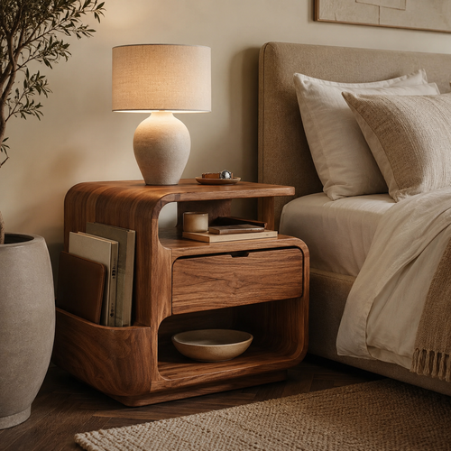 Nolan Arc Bedside Table - Design 027 - main view