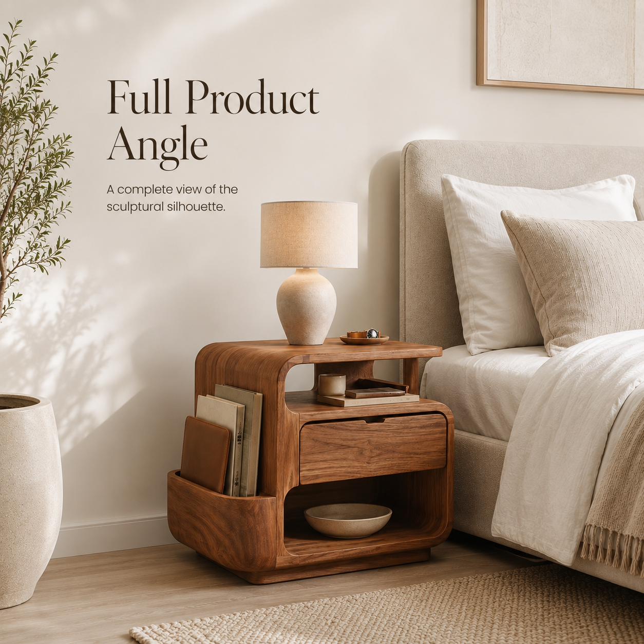 Nolan Arc Bedside Table - Design 027 - product image 03
