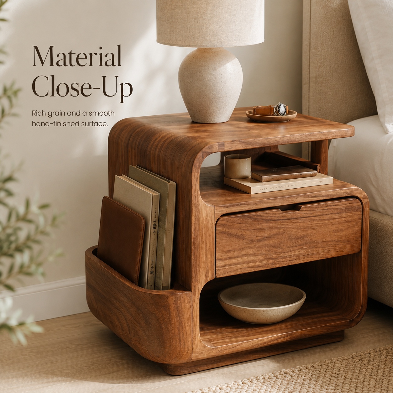 Nolan Arc Bedside Table - Design 027 - product image 05