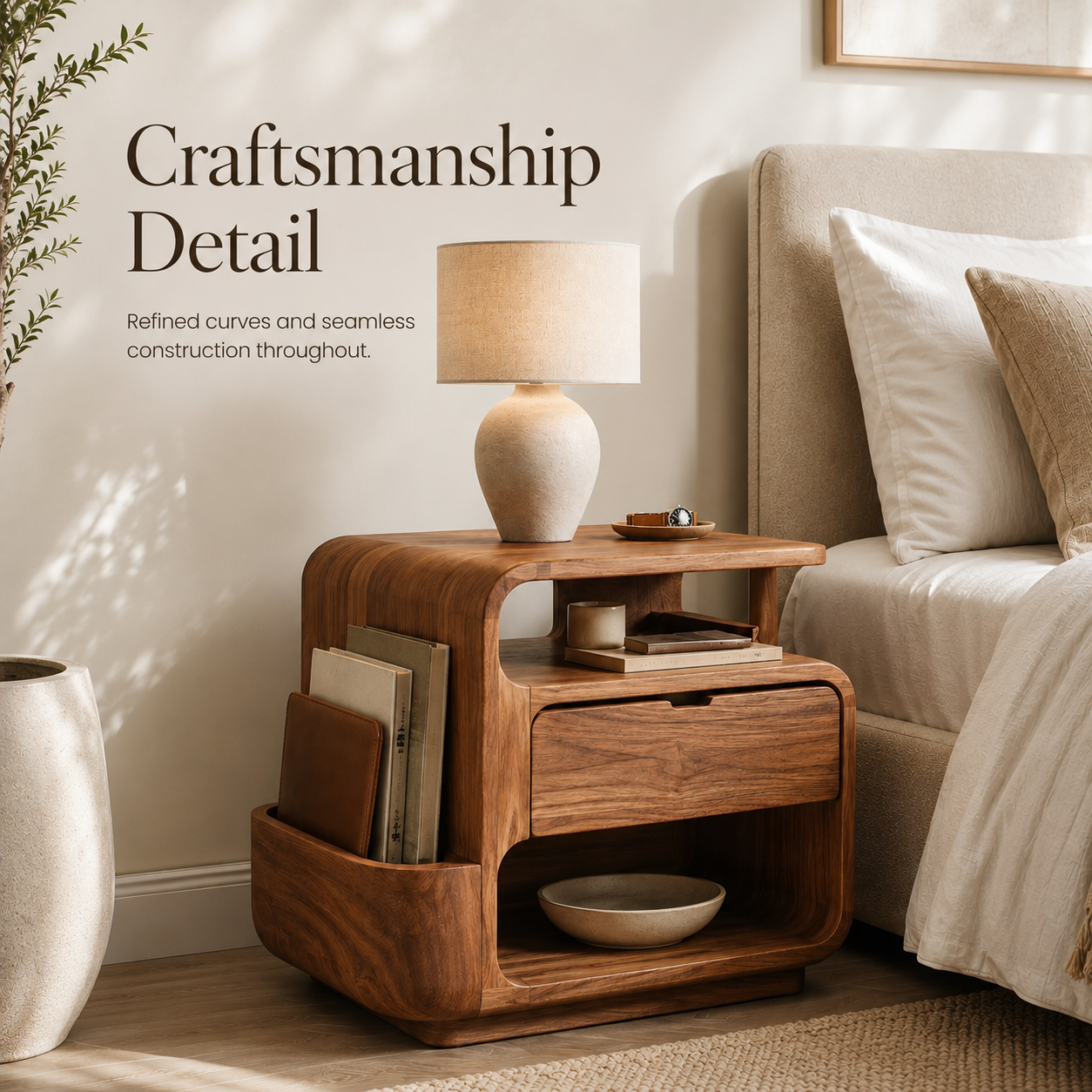 Nolan Arc Bedside Table - Design 027 - product image 06