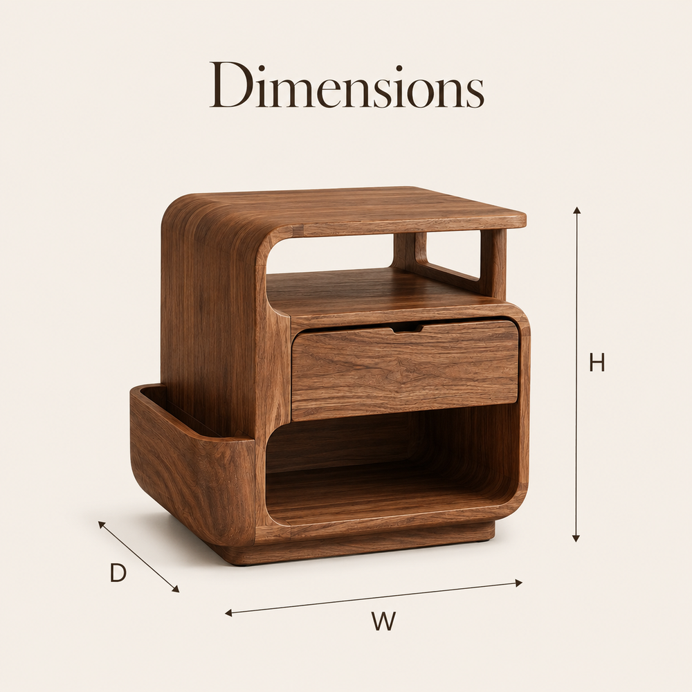 Nolan Arc Bedside Table - Design 027 - product image 08