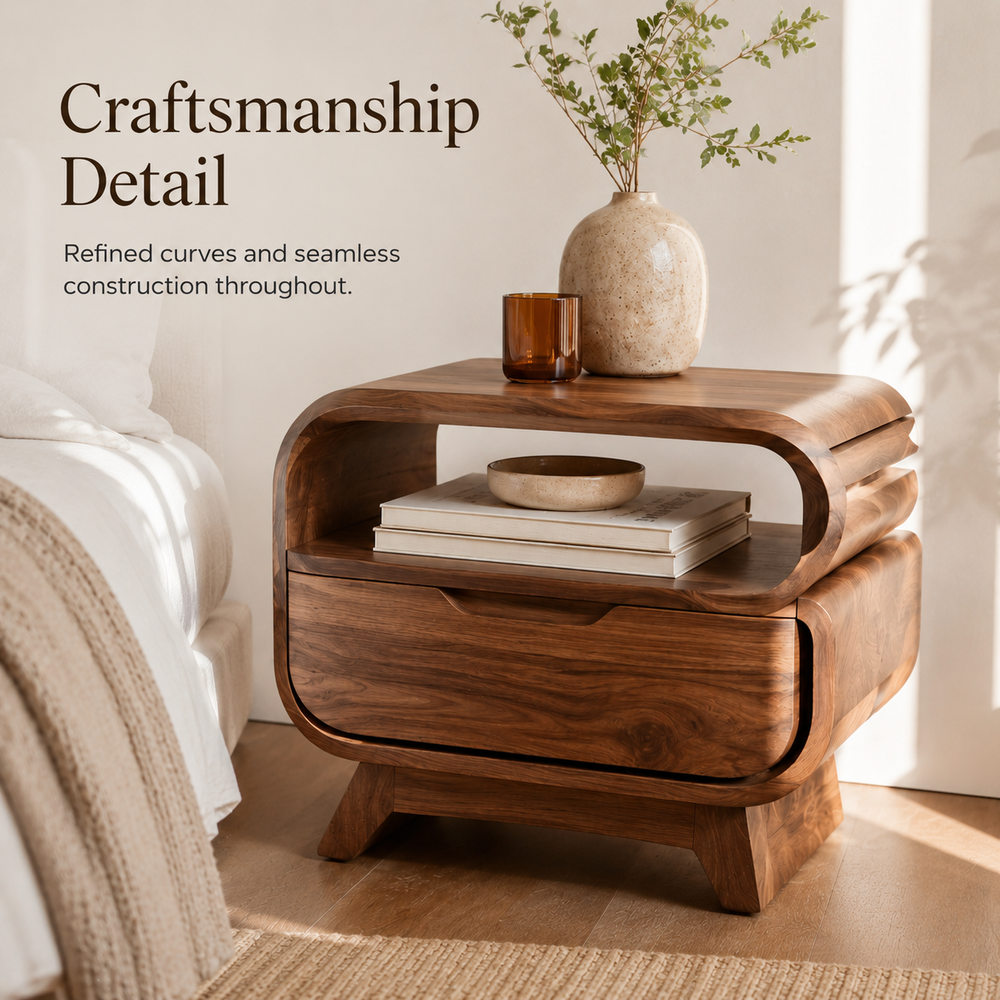 Rowan Hollow Form Bedside Table - Design 029 - product image 04