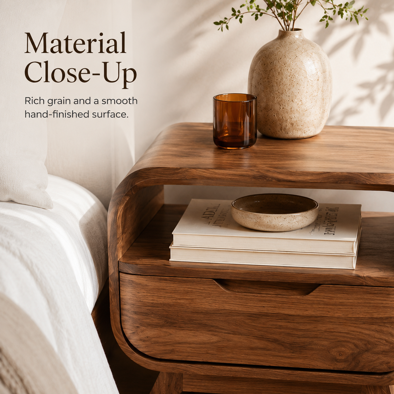 Rowan Hollow Form Bedside Table - Design 029 - product image 05