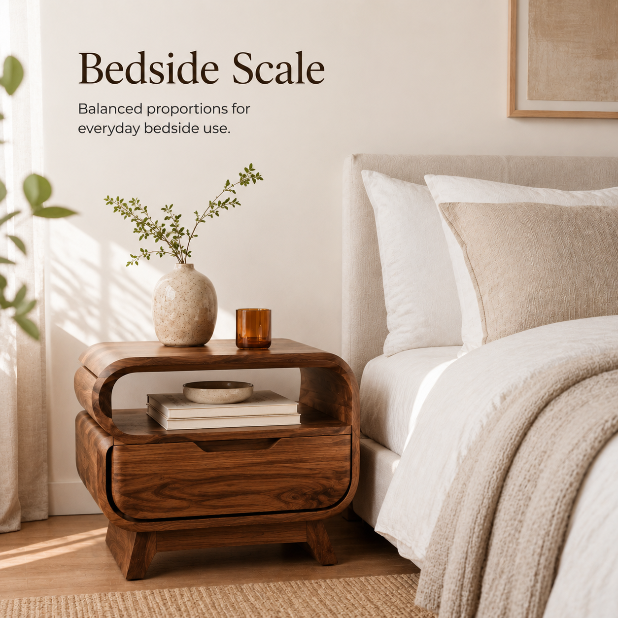 Rowan Hollow Form Bedside Table - Design 029 - product image 06