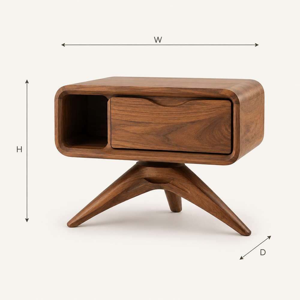 Selene Rounded Night Stand - Design 030 - product image 06