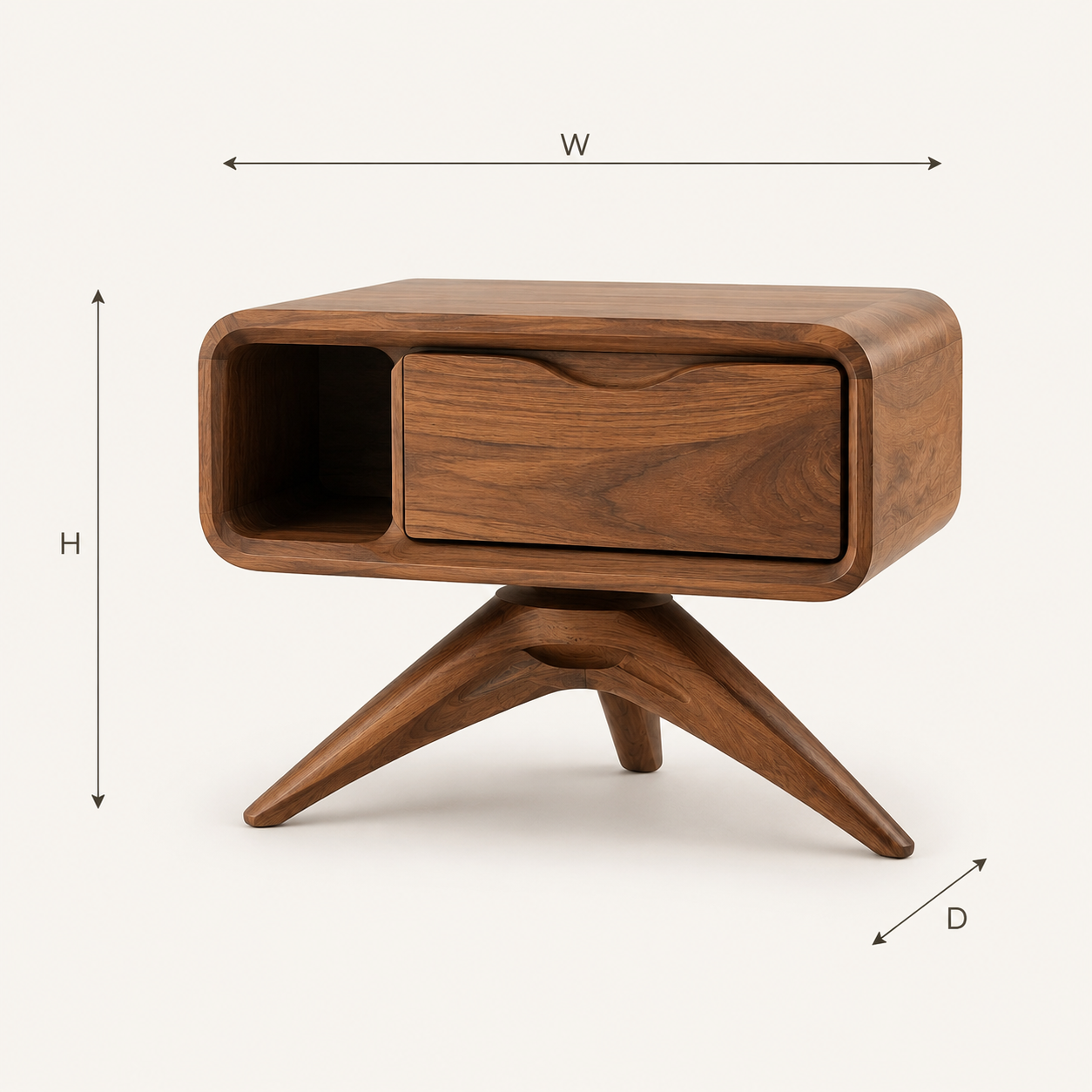 Selene Rounded Night Stand - Design 030 - product image 06