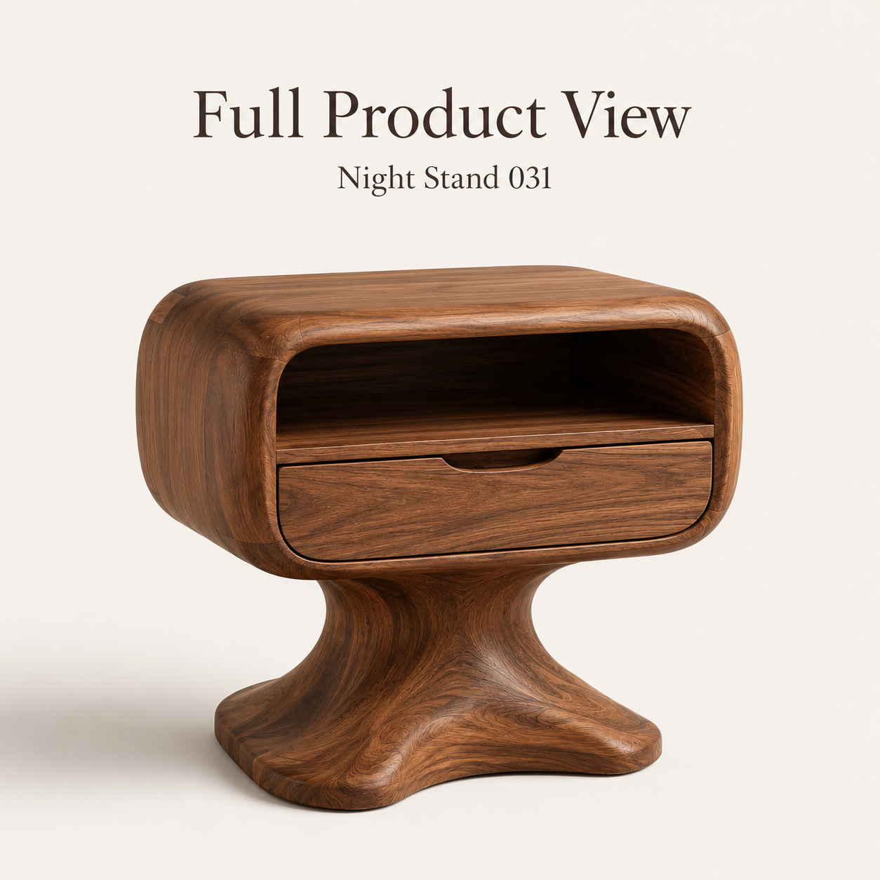 Soren Solid Wood Bedside Table - Design 031 - product image 03