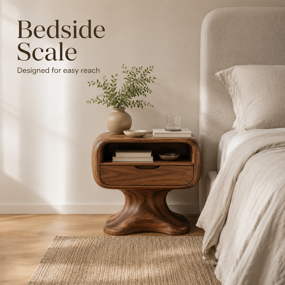 Soren Solid Wood Bedside Table - Design 031 - product image 04