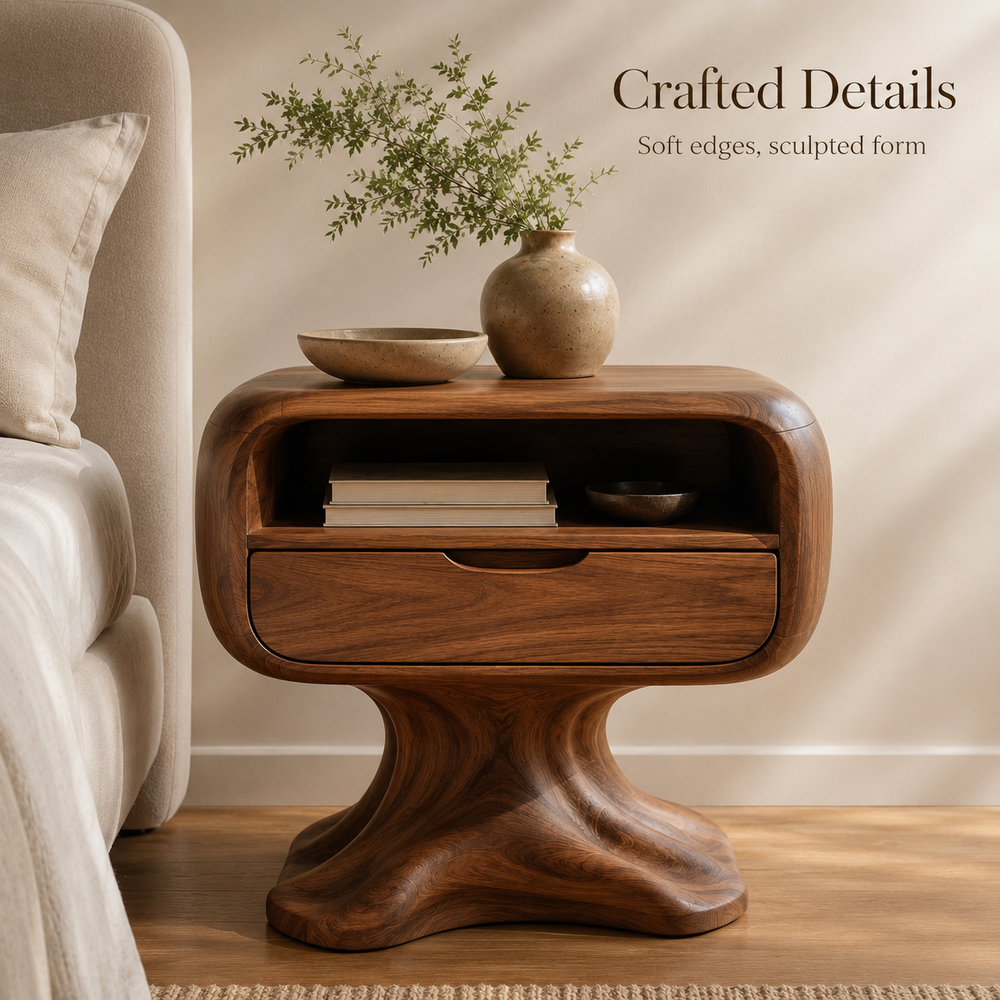 Soren Solid Wood Bedside Table - Design 031 - product image 06