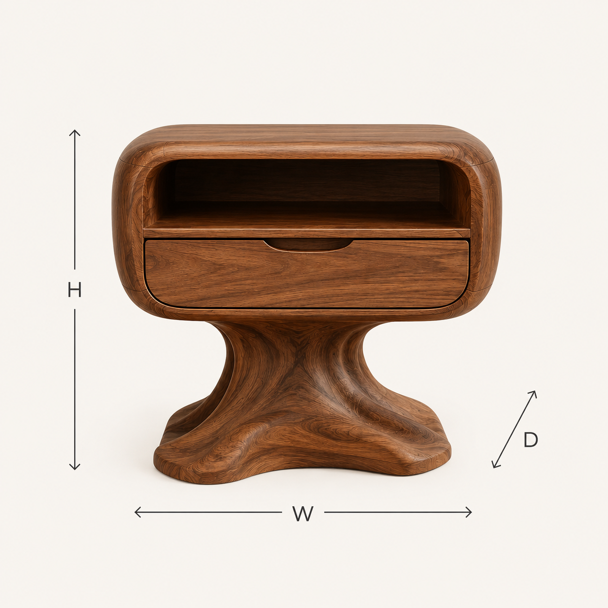 Soren Solid Wood Bedside Table - Design 031 - product image 08