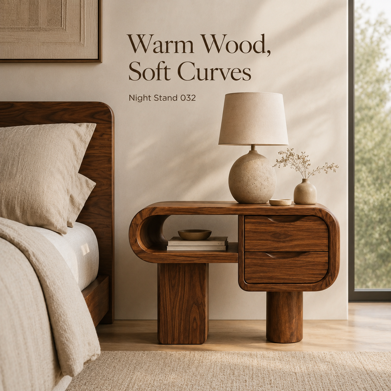 Talia Soft Edge Night Stand - Design 032 - product image 02