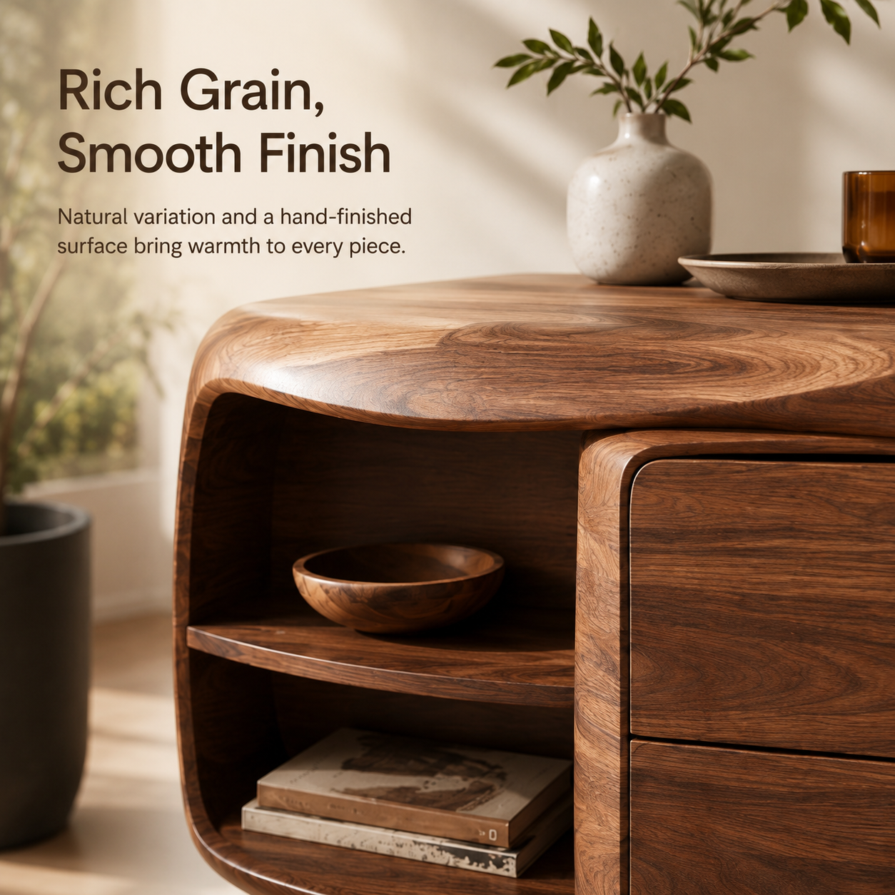 Vale Sculptural Bedside Table - Design 033 - product image 05