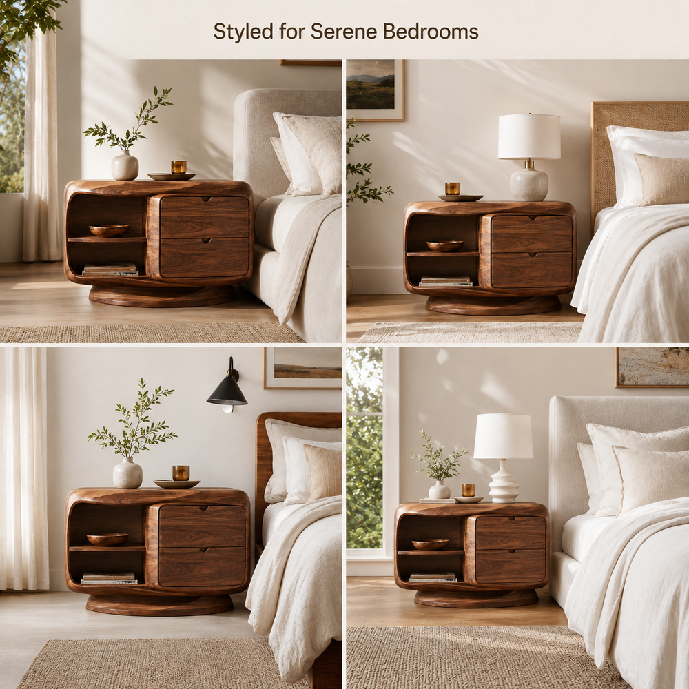 Vale Sculptural Bedside Table - Design 033 - product image 10