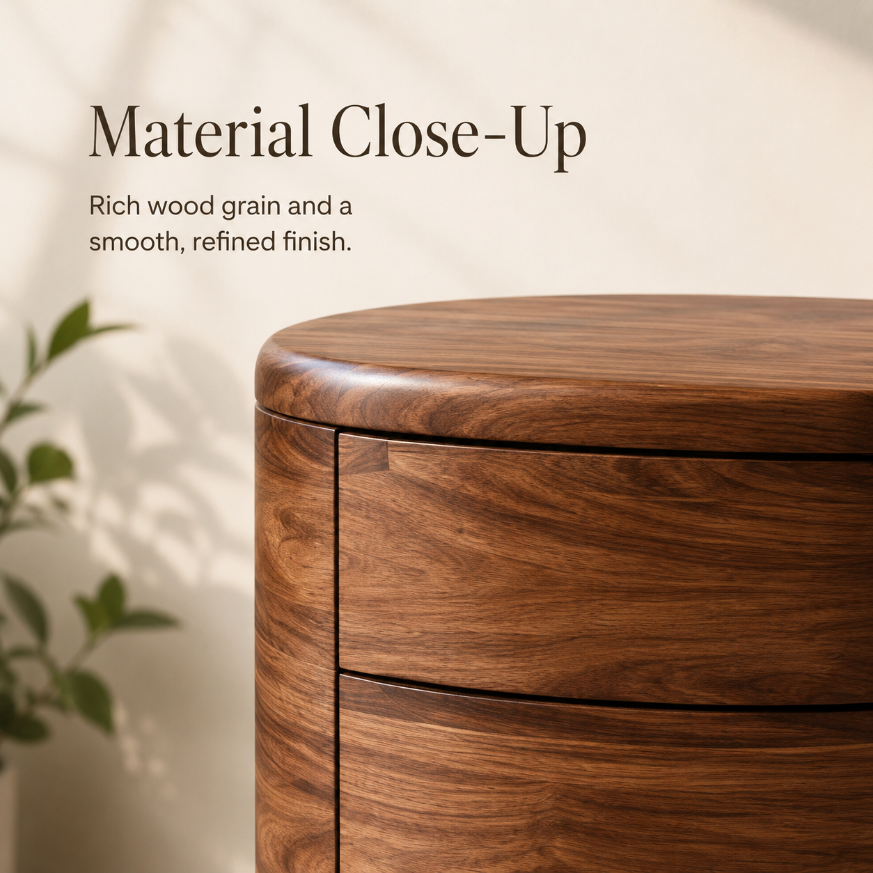 Alden Curved Wood Night Stand - Design 035 - product image 05