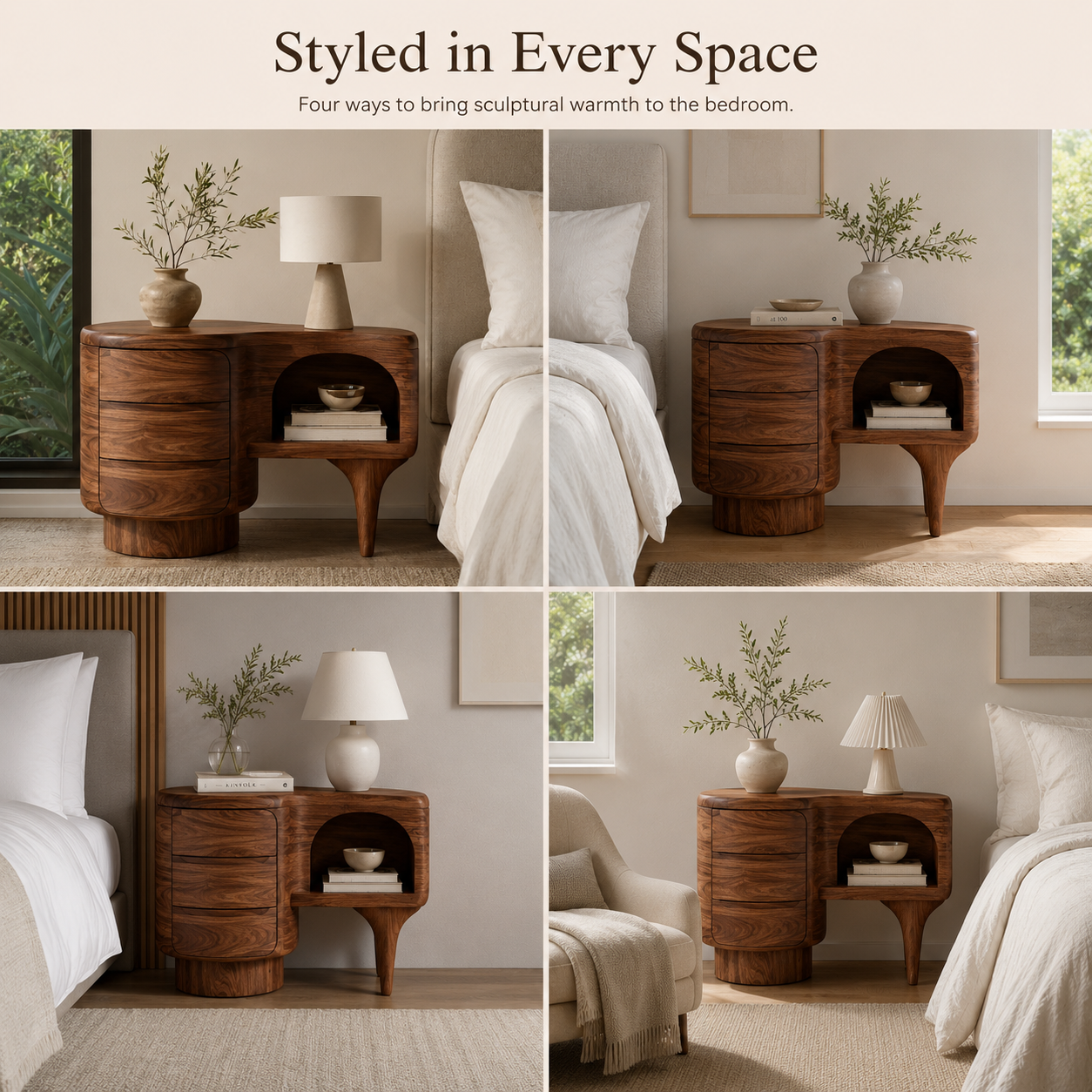 Alden Curved Wood Night Stand - Design 035 - product image 09