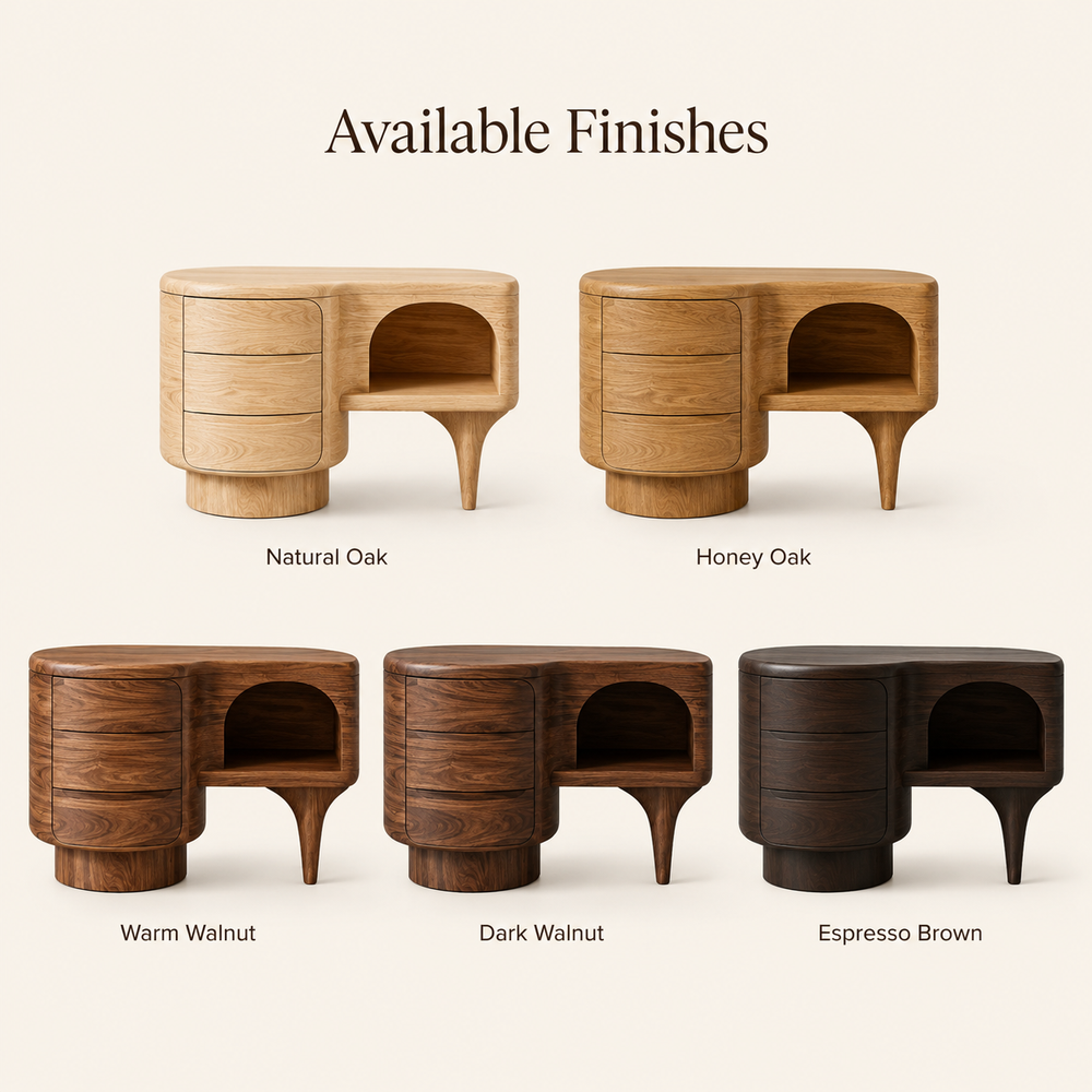 Alden Curved Wood Night Stand - Design 035 - product image 10