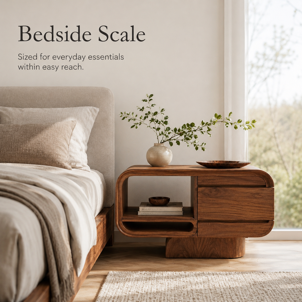 Brielle Sculpted Bedside Table - Design 036 - product image 08