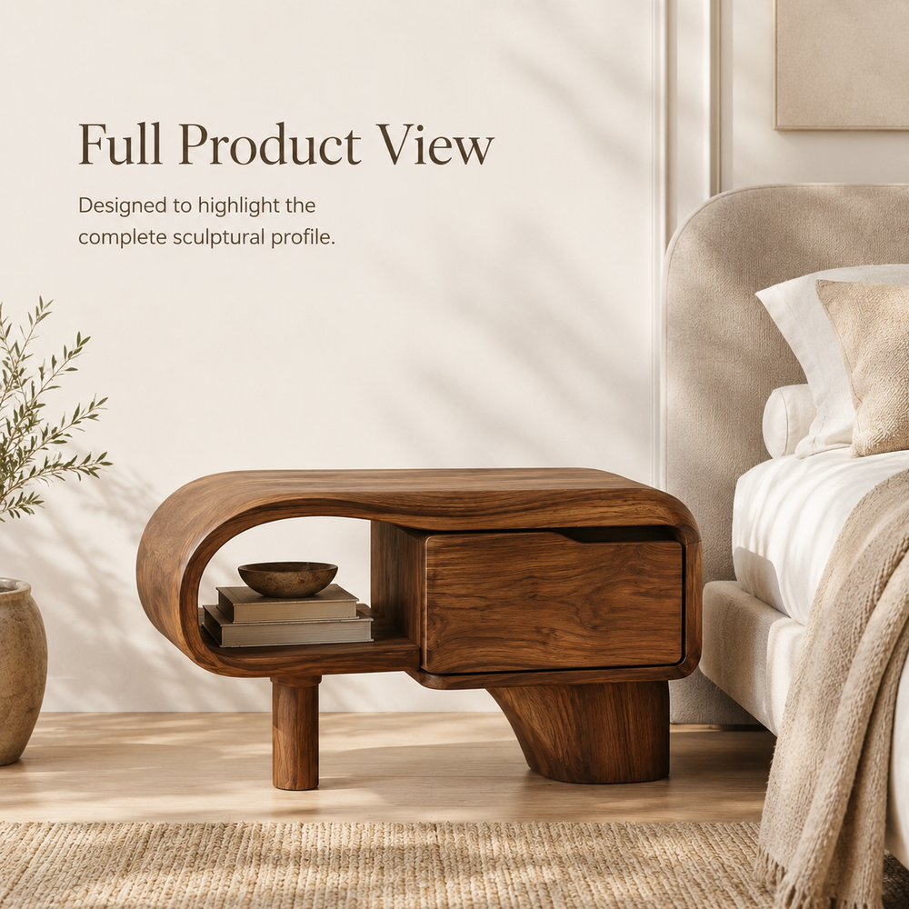 Celine Warm Modern Night Stand - Design 037 - product image 06