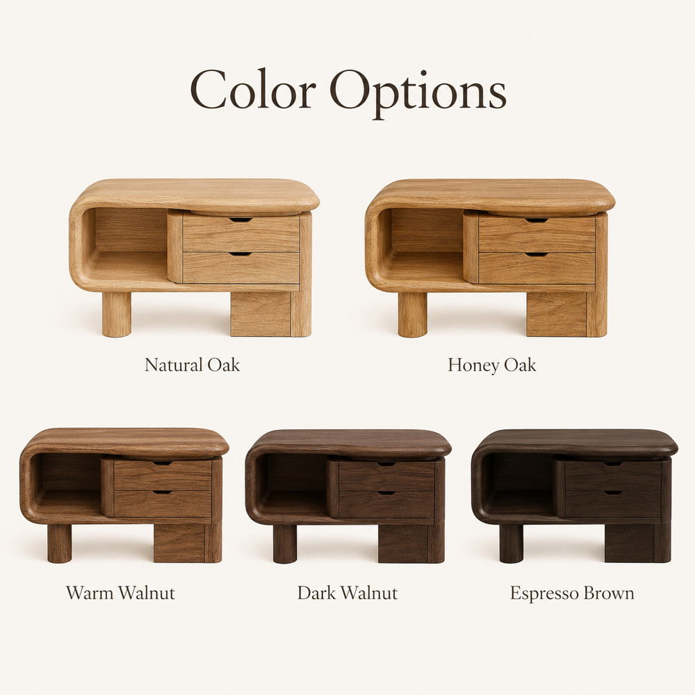 Darian Organic Bedside Table - Design 038 - product image 02