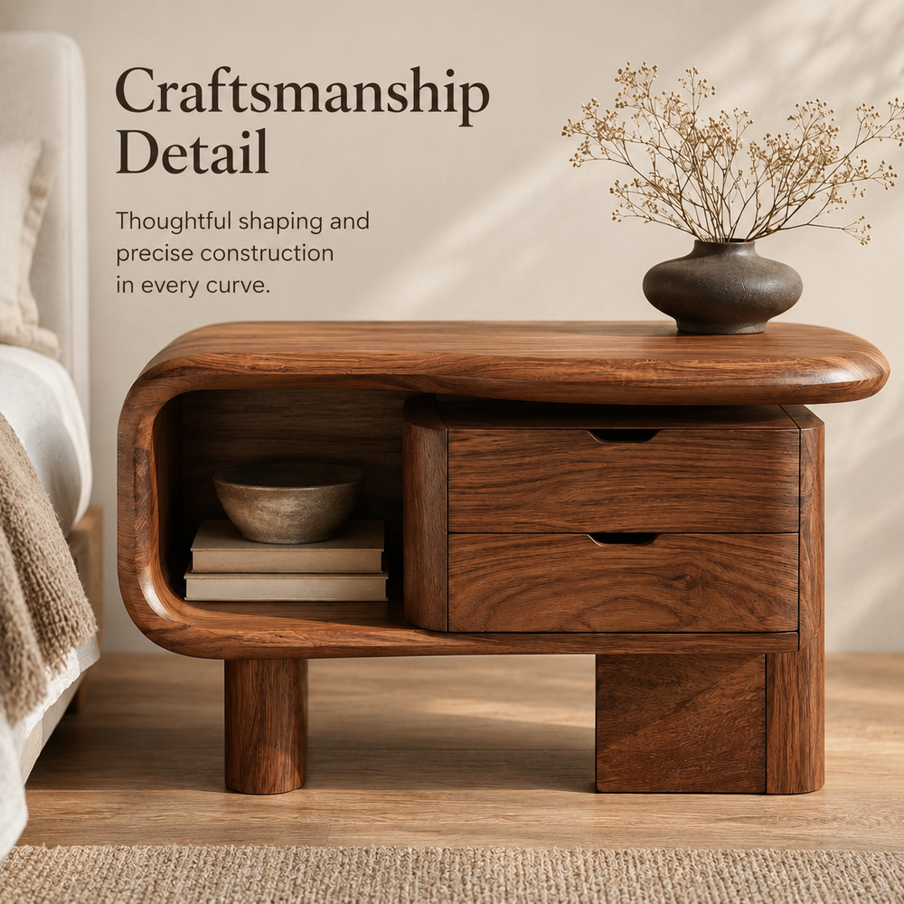 Darian Organic Bedside Table - Design 038 - product image 06