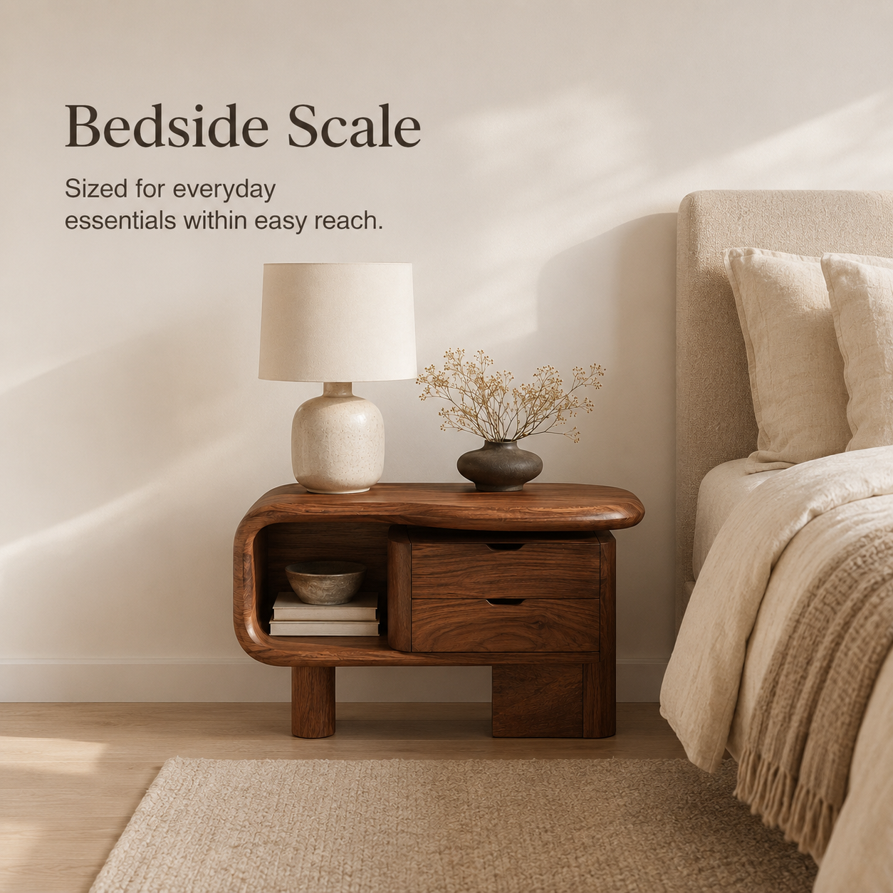 Darian Organic Bedside Table - Design 038 - product image 08