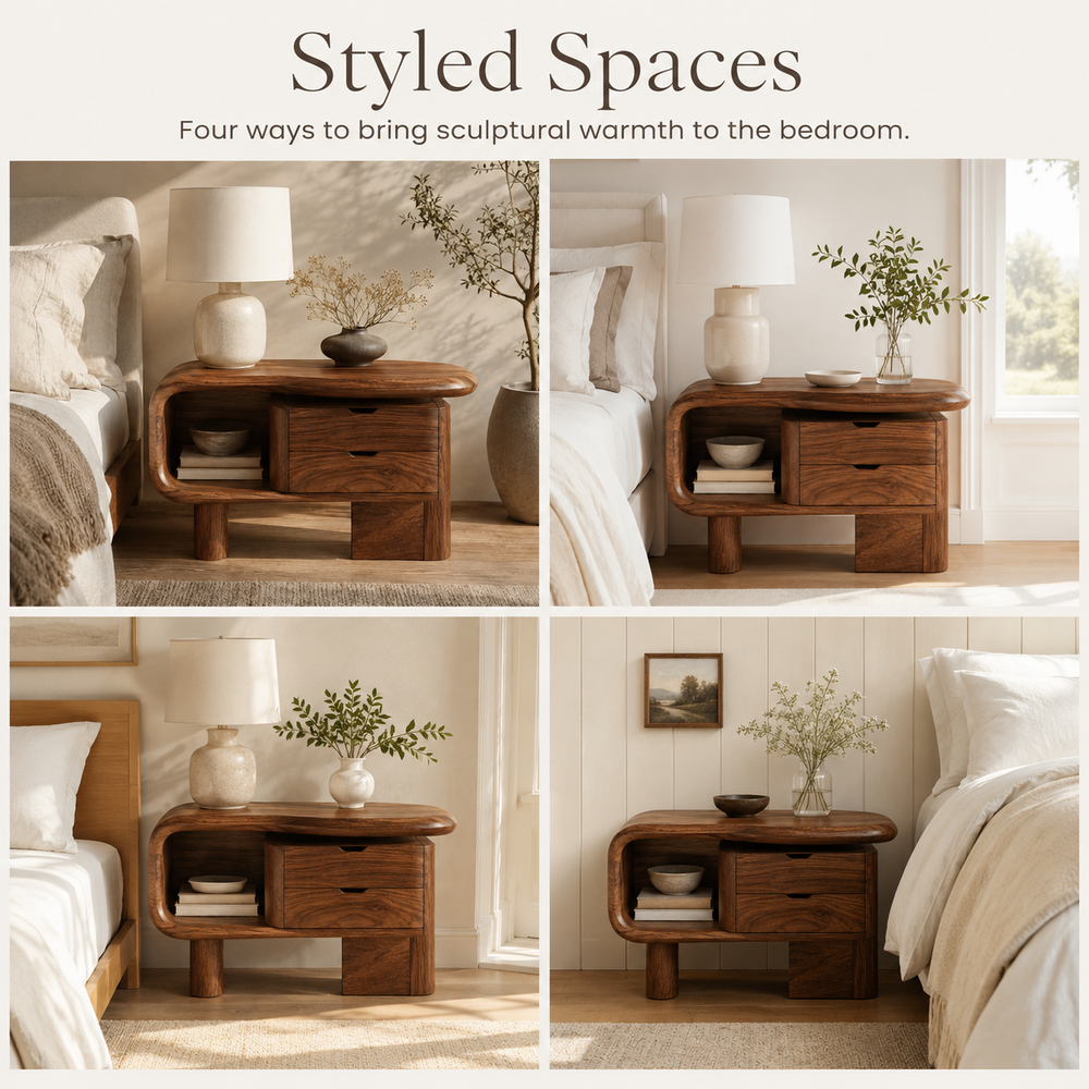 Darian Organic Bedside Table - Design 038 - product image 10