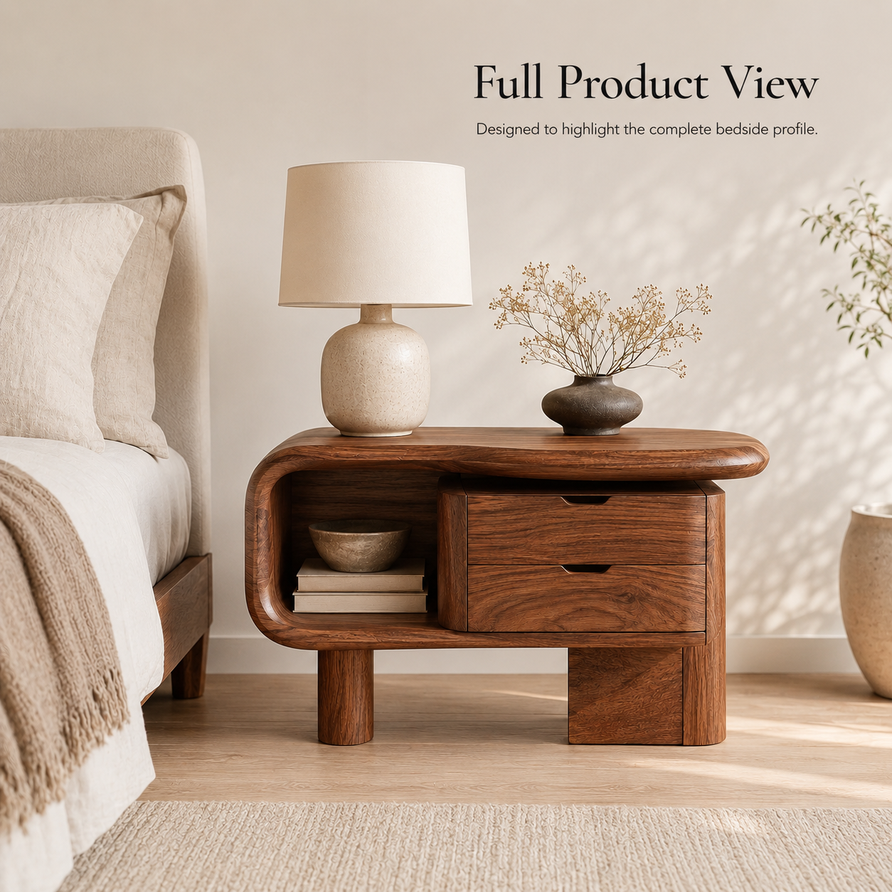 Darian Organic Bedside Table - Design 038 - product image 11