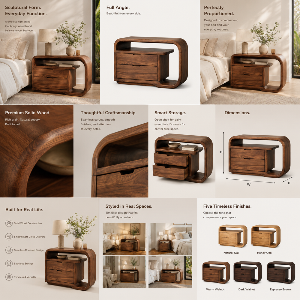 Elara Gallery Night Stand - Design 039 - product image 02