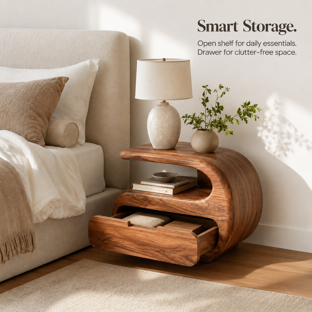 Liora Warm Walnut Night Stand - Design 041 - product image 04