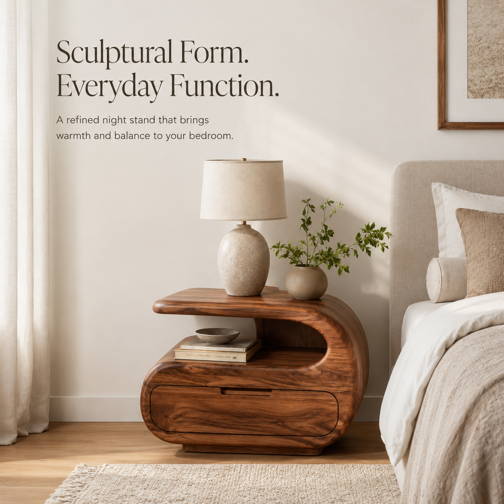 Liora Warm Walnut Night Stand - Design 041 - product image 05
