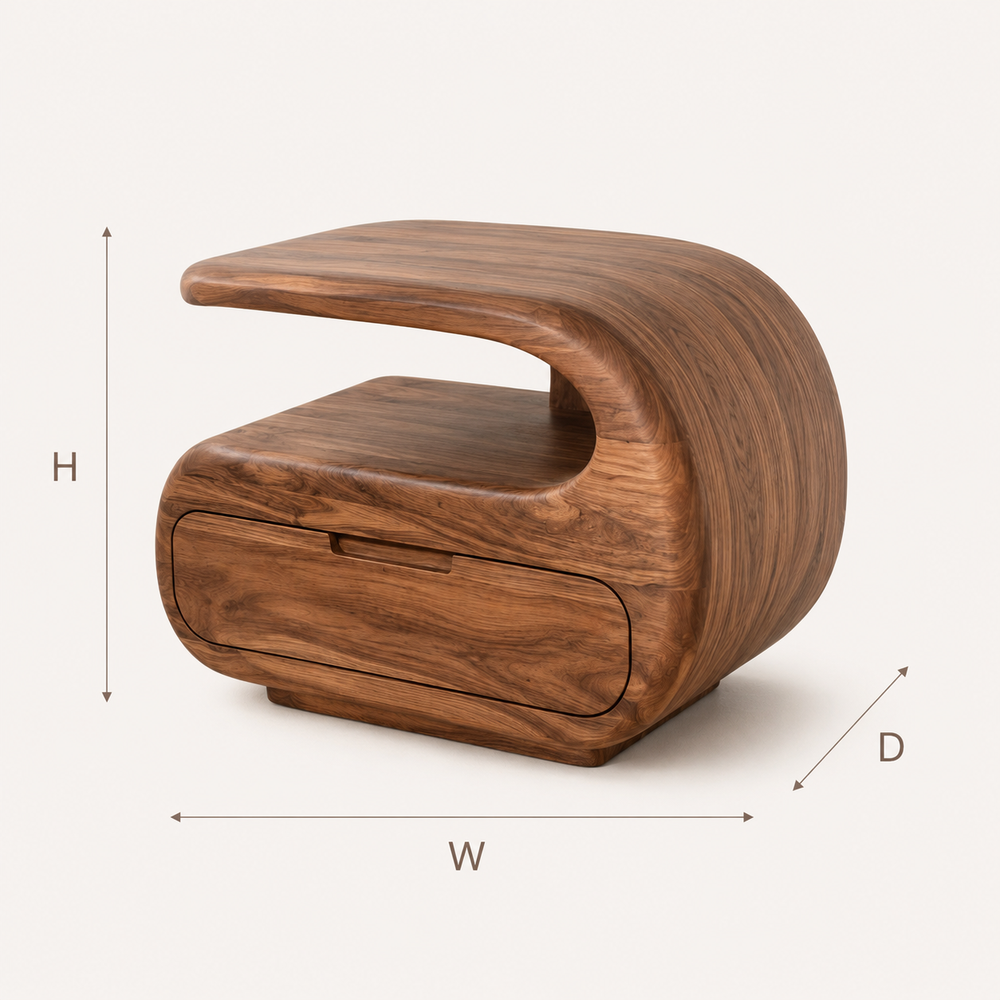 Liora Warm Walnut Night Stand - Design 041 - product image 11