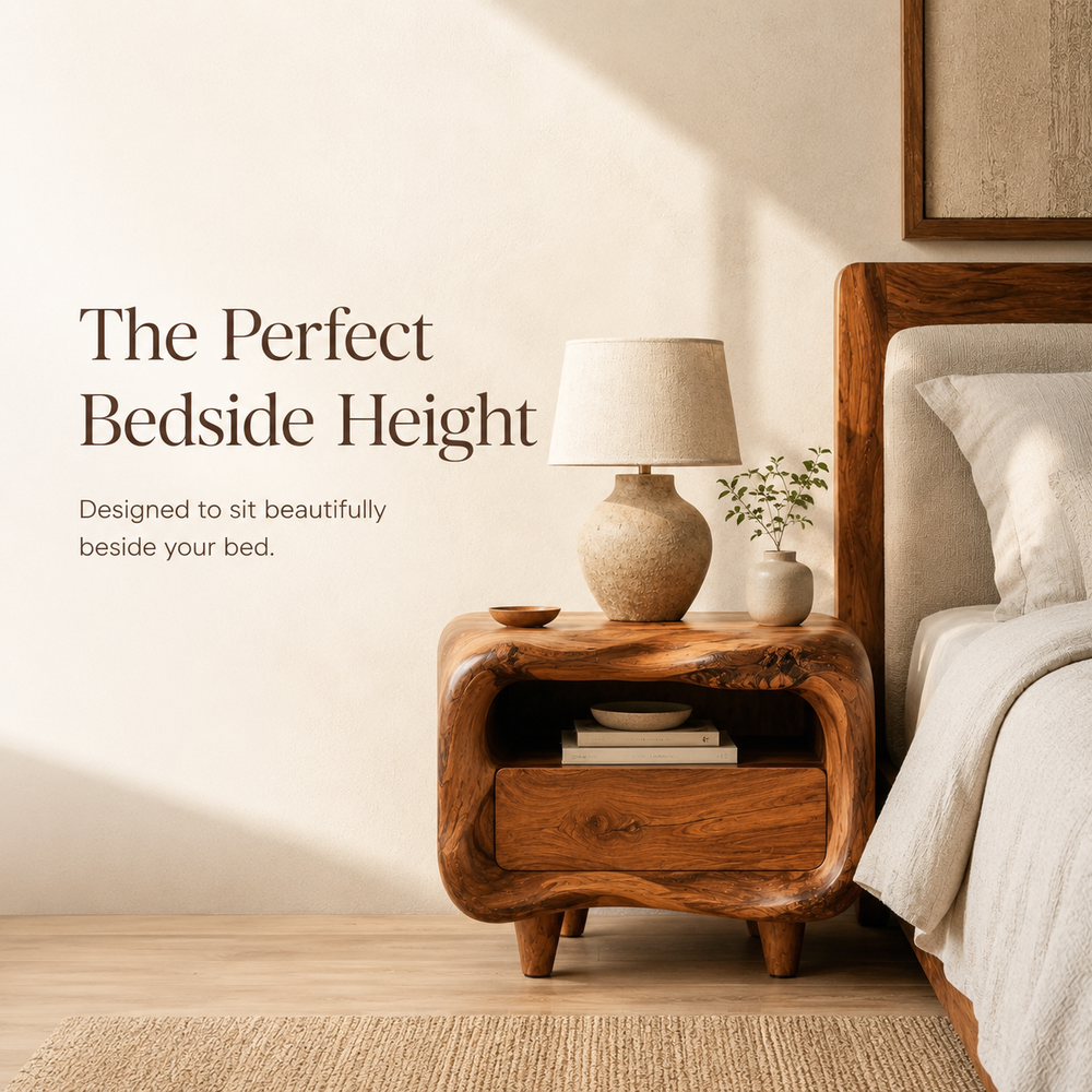 Marin Flow Wood Bedside Table - Design 042 - product image 07