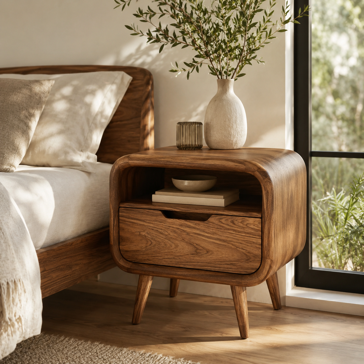 Mira Organic Modern Night Stand - Design 043 - main view