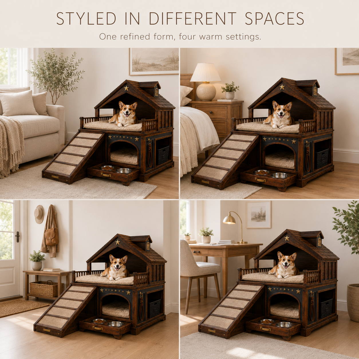 Luna Solid Wood Pet House - Design 002 - product image 10