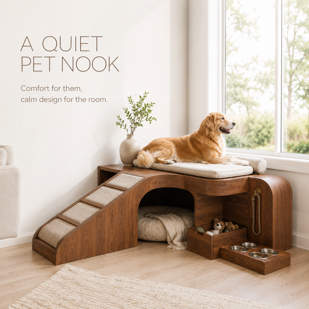 Nala Warm Wood Pet House - Design 005 - product image 02