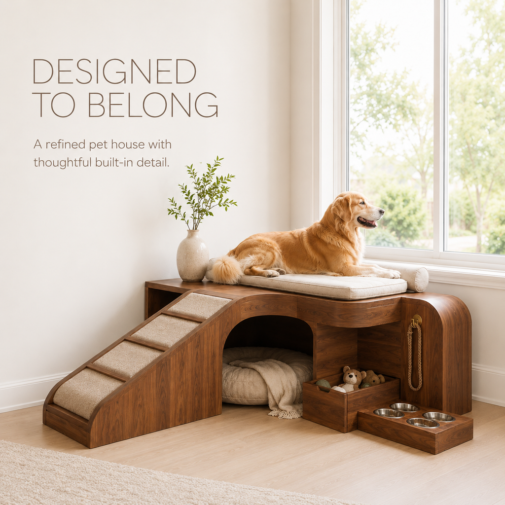 Nala Warm Wood Pet House - Design 005 - product image 04