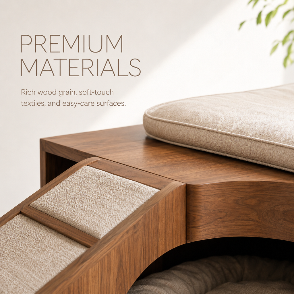 Nala Warm Wood Pet House - Design 005 - product image 06