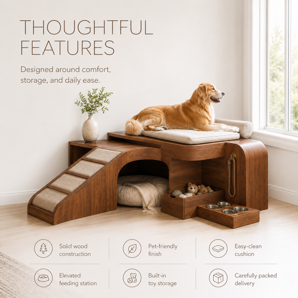Nala Warm Wood Pet House - Design 005 - product image 10
