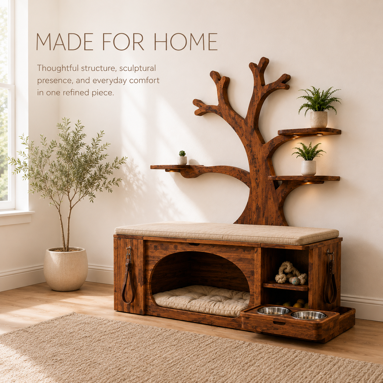 Poppy Solid Wood Dog House - Design 011 - product image 03
