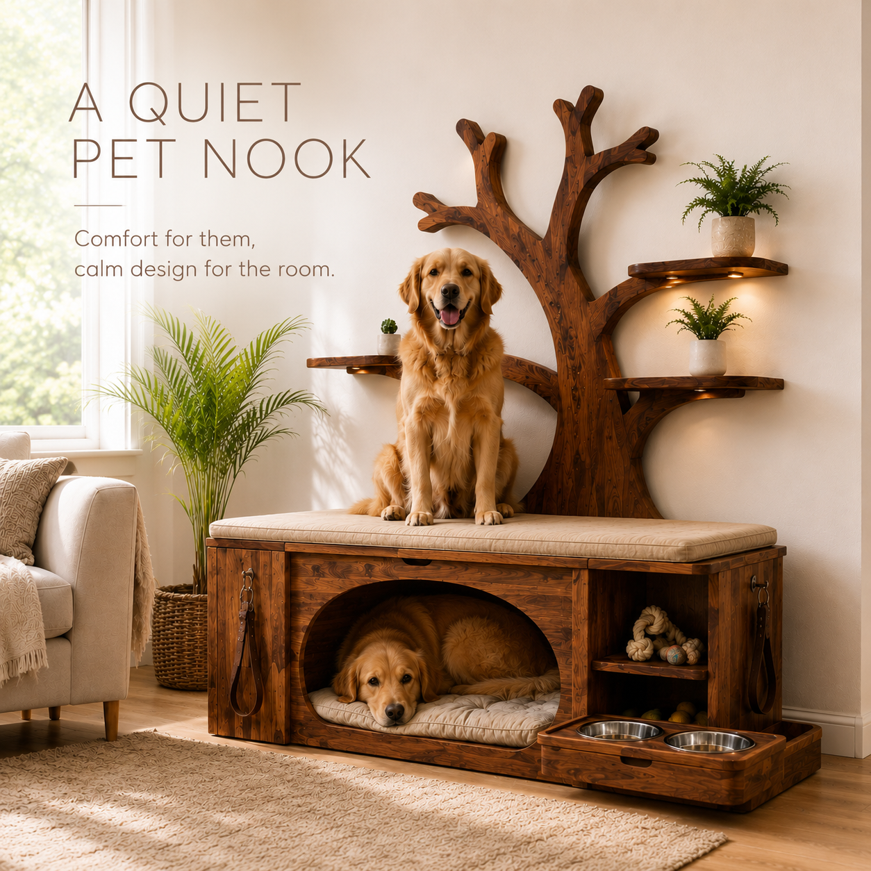 Poppy Solid Wood Dog House - Design 011 - product image 07