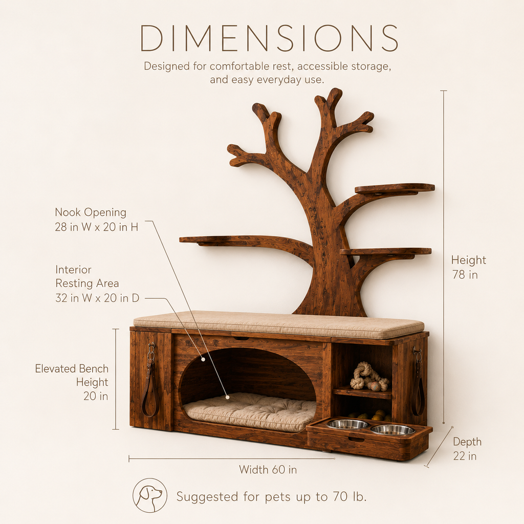 Poppy Solid Wood Dog House - Design 011 - product image 08