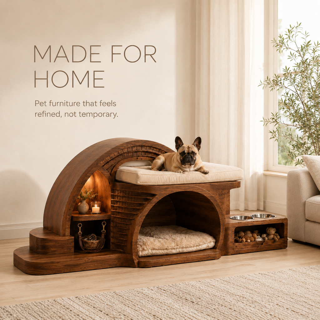 Luna Solid Wood Pet House - Design 014 - product image 03