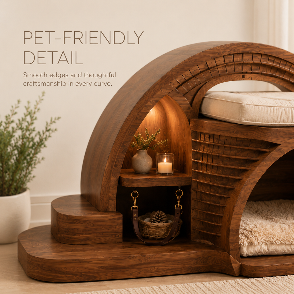 Luna Solid Wood Pet House - Design 014 - product image 10